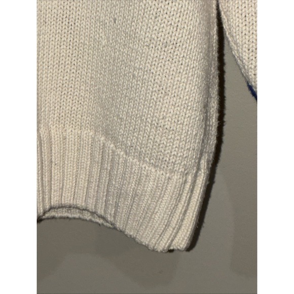 GH Bass Sweater Vintage Large Cotton/ramie Mix Snowflake Design - Picture 5 of 14